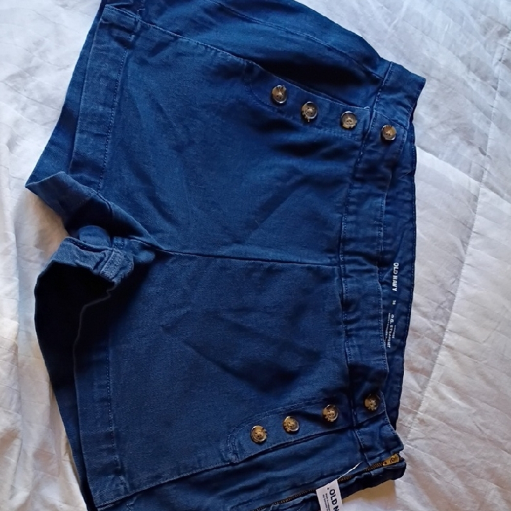 Old Navy Dark Blue High-Rise Shorts